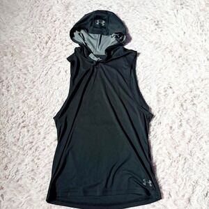 Under Armor Velocity Classic Workout Fitness Hooded Tank Mens S Moisture Wicking